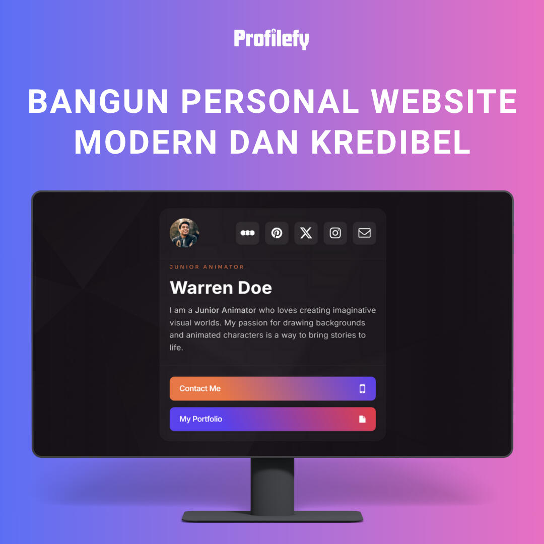 Bangun personal website yang modern dan kredibel