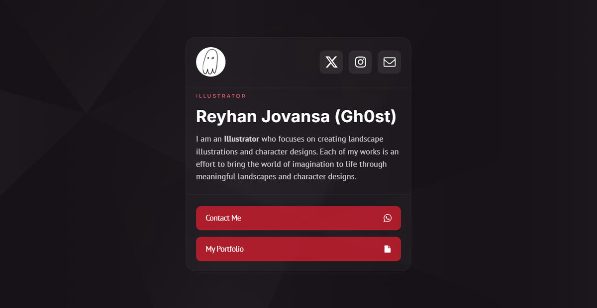profile landing page
