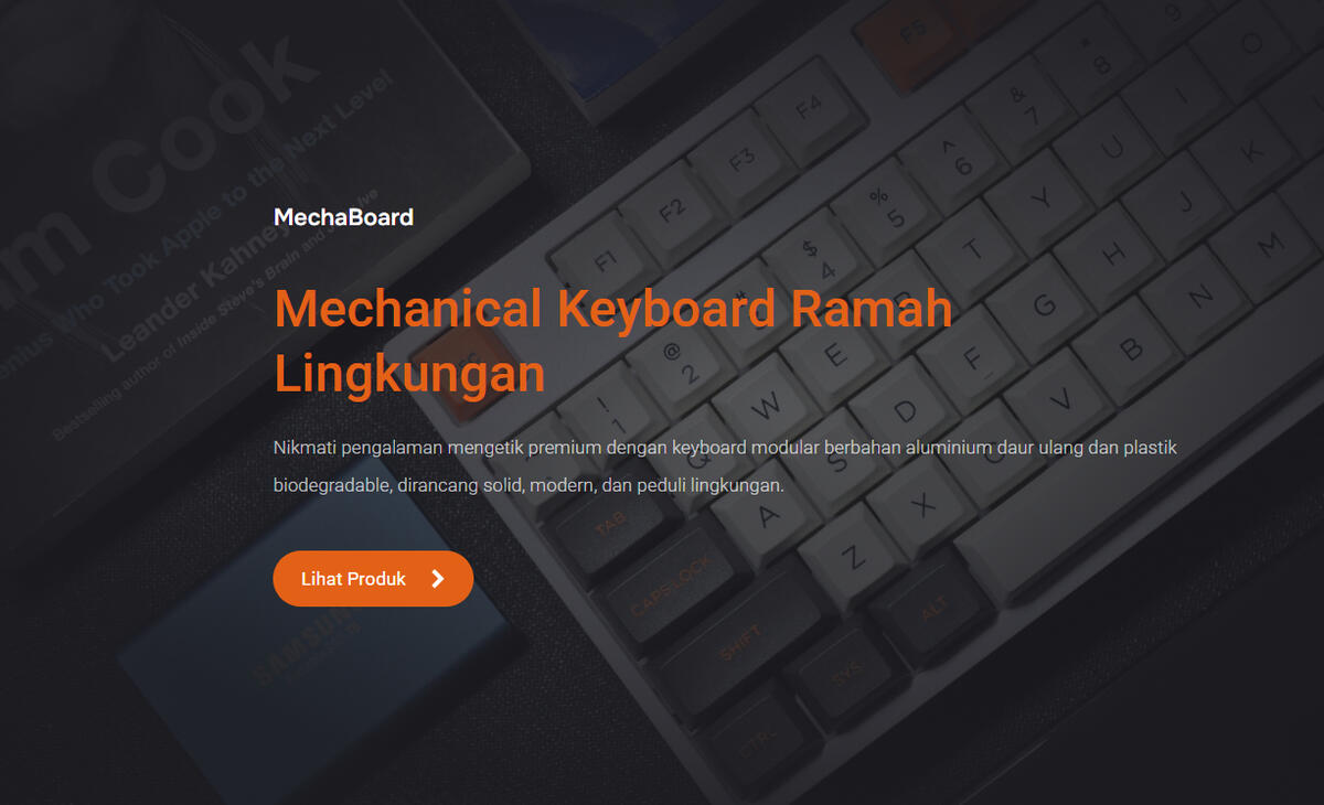 tech companies landing page